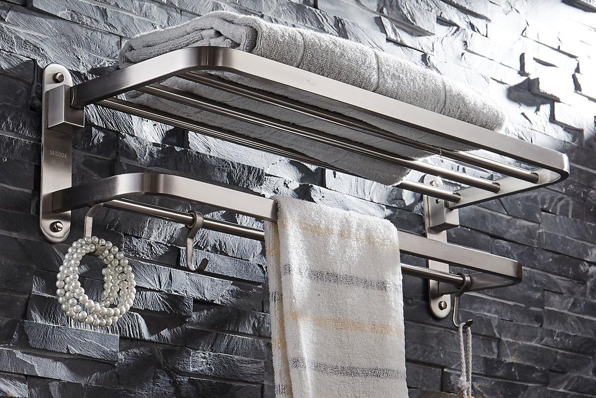 ELLO&ALLO Stainless Steel Double Towel Bar (image 3)