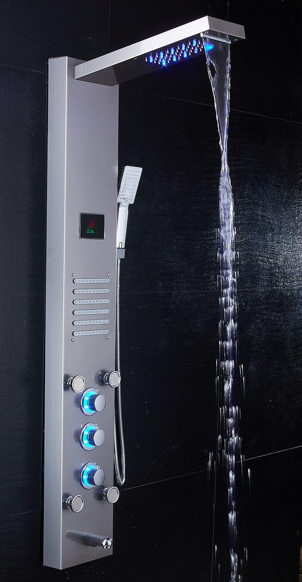 ELLO&ALLO Stainless Steel Shower Panel Tower System (image 2)