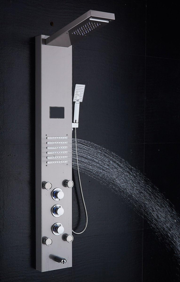 ELLO&ALLO Stainless Steel Shower Panel Tower System (image 3)