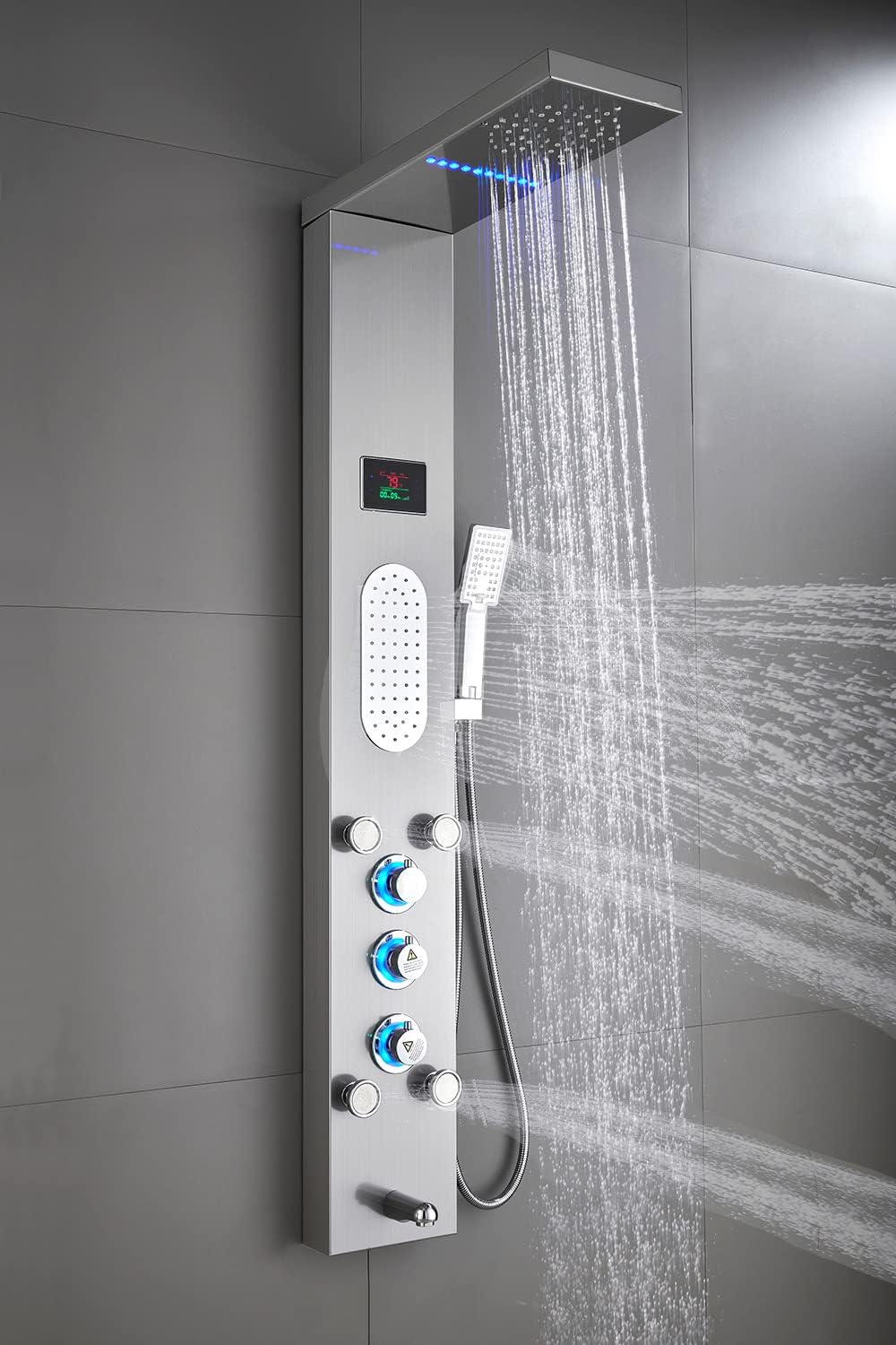 ELLO&ALLO Stainless Steel Shower Panel Tower (image 2)