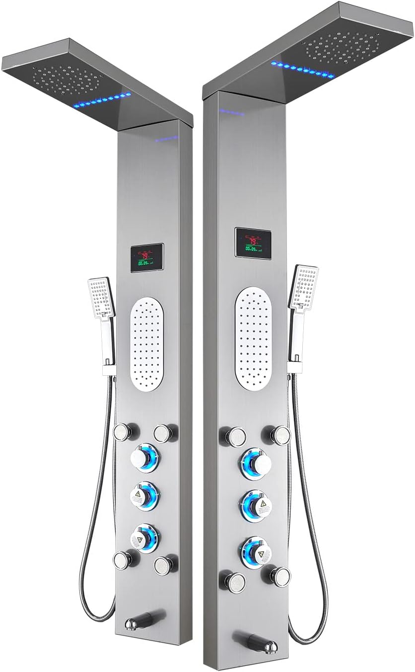 ELLO&ALLO Stainless Steel Shower Panel Tower (image 5)